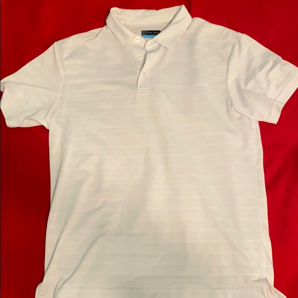 White PGA golf polo